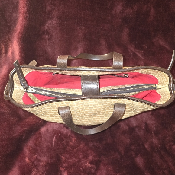 Dooney & Bourke Tan Woven Leather Tote - Picture 9 of 16